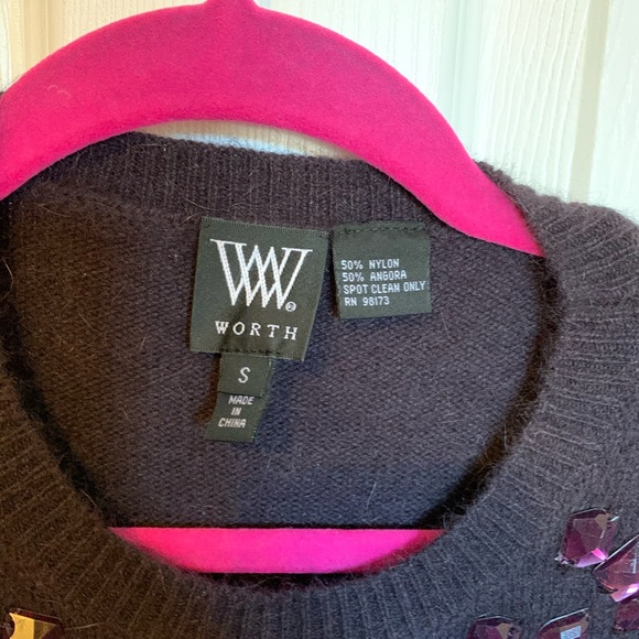 Worth embellished Sweater size small - Picture 4 of 5